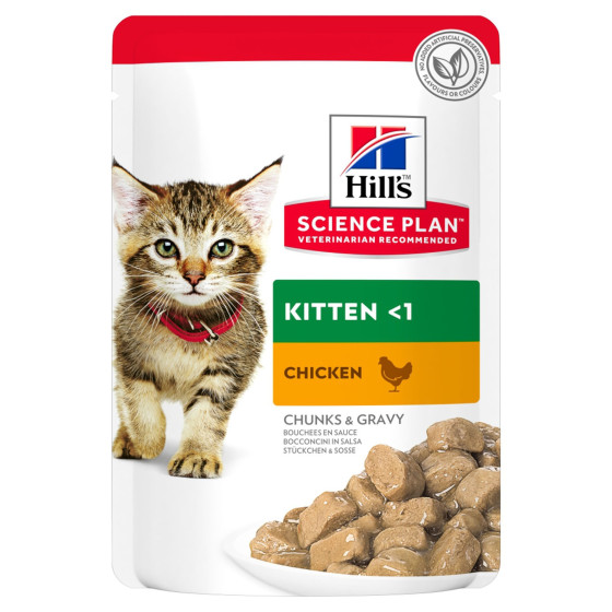 Hill's feline sachet kitten poulet 85g