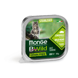 Monge Cat Bwild GF Sterilised Boar 32x100g