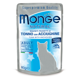 Monge Natural Cat Adult Tuna&Anchov. 24x80g