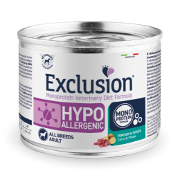 Exclusion Dog VET Hypo Ad All Br Venison 24x200g