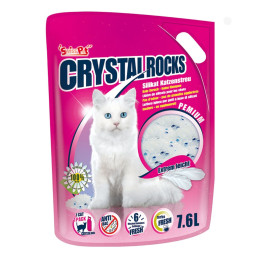 Litière pour chat Crystal Rocks 7.6l