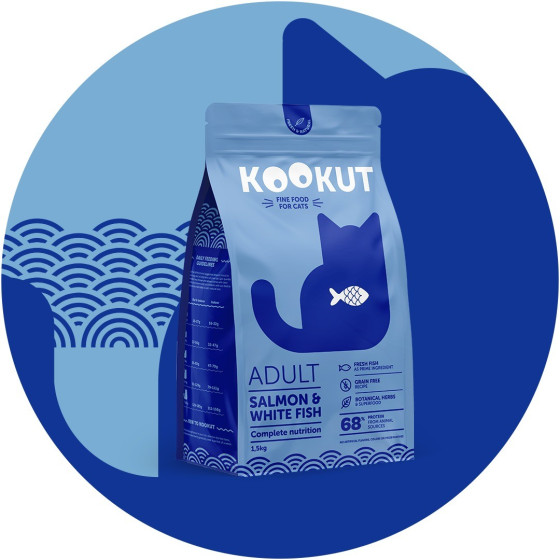 Kookut Cat Salmon & Blc Fish 1.5kg