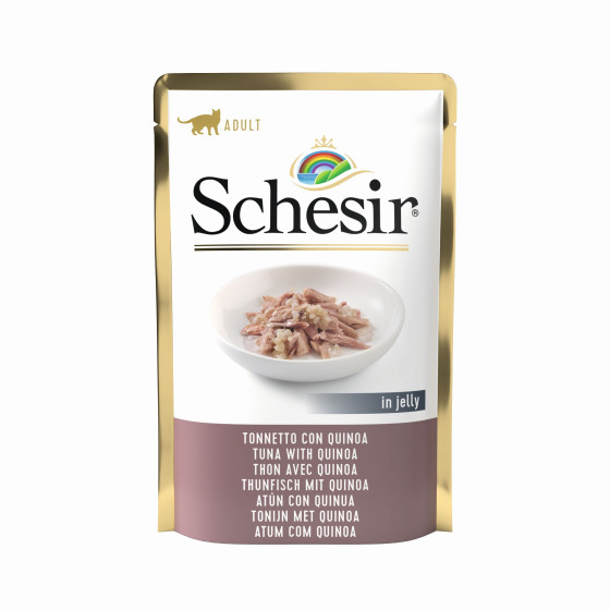 Aliment pour chat Schesir thon avec quinoa en sachet de 85gr