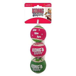 Kong Holiday Squeakair Tennis Ball M 3pcs