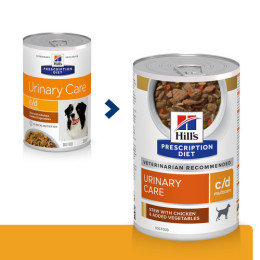 Prescription Diet™ c/d™ Multicare Canine in Slow Cooker Box Chicken Vegetables 12x354gr