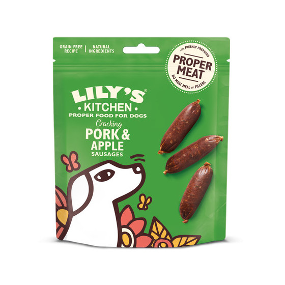 Lily's Kitchen Dog Treat "Pork & Apple Sausages" 70gr