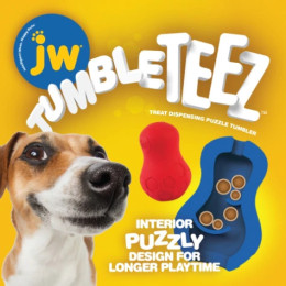 Dog toy JW Tumble Teez M Red