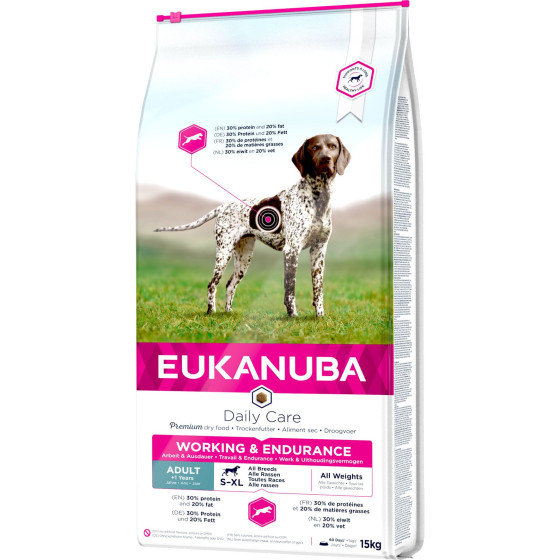 Eukanuba adult dog Working & Endurance 15Kg (Delivery time 3 to 7 days)