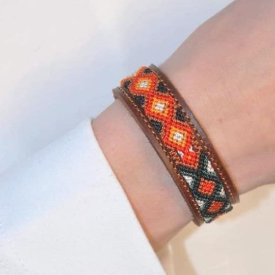 Kinaku Bacalar leather friendship bracelet