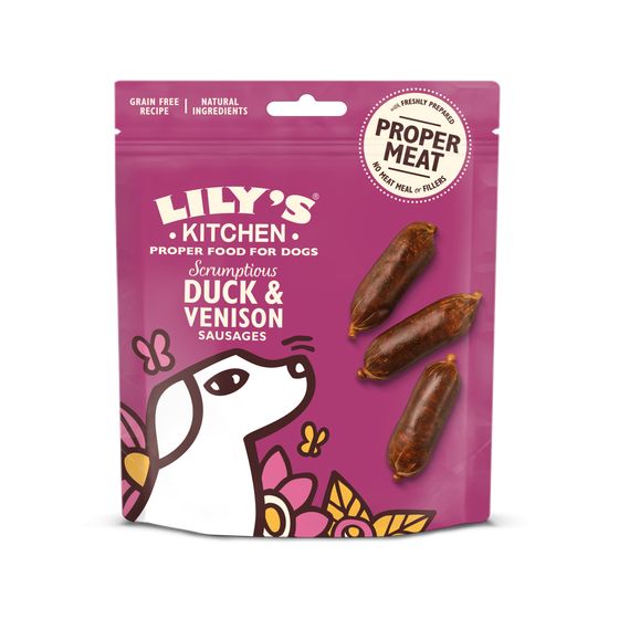 Lily's Kitchen Dog Treat "Duck & Venison Sausages" 70gr