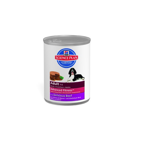 Hill's canine adult beef cans 370gr