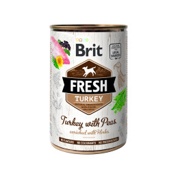 Brit Fresh Dog Turkey Box with Peas 6x400gr
