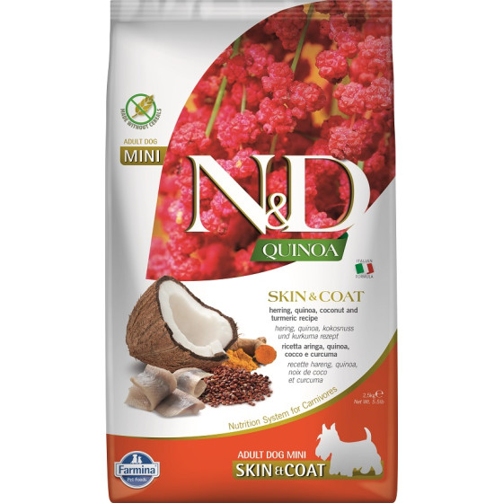 Farmina Dog Skin&Coat Mini Herring, Quinoa