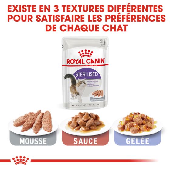 Royal Canin chat humide Sterilised en mousse 85g