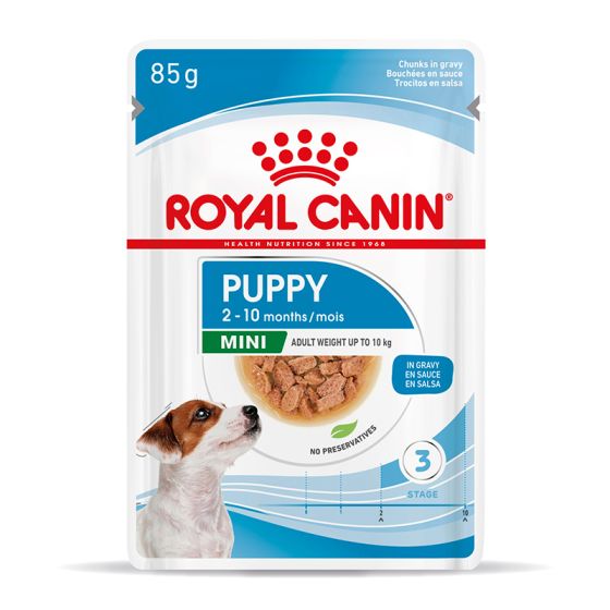 Royal Canin Wet Dog Food Mini Puppy Pouches 12x85g