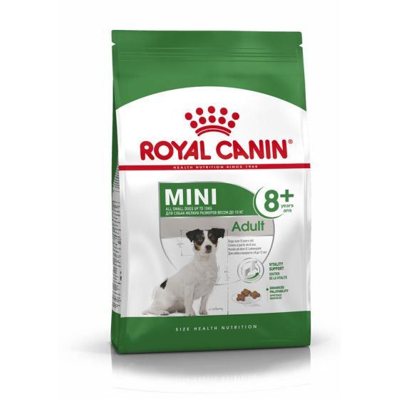 Royal Canin dog SIZE N mini Adult +8 4kg